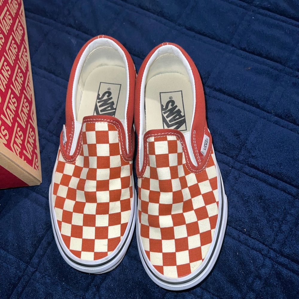 Checkered Vans size 4 mens